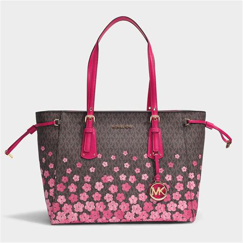 michael kors floral zip pouch